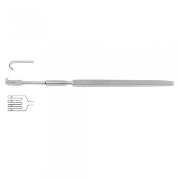 Wound Retractor Flexible - 4 Sharp Prongs Stainless Steel, 16 cm - 6 1/4"